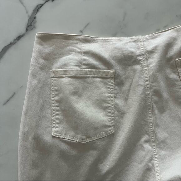 Eileen Fisher Undyed Organic Cotton Denim Tapered Pants barrel leg jeans Sz 18 - Picture 9 of 13